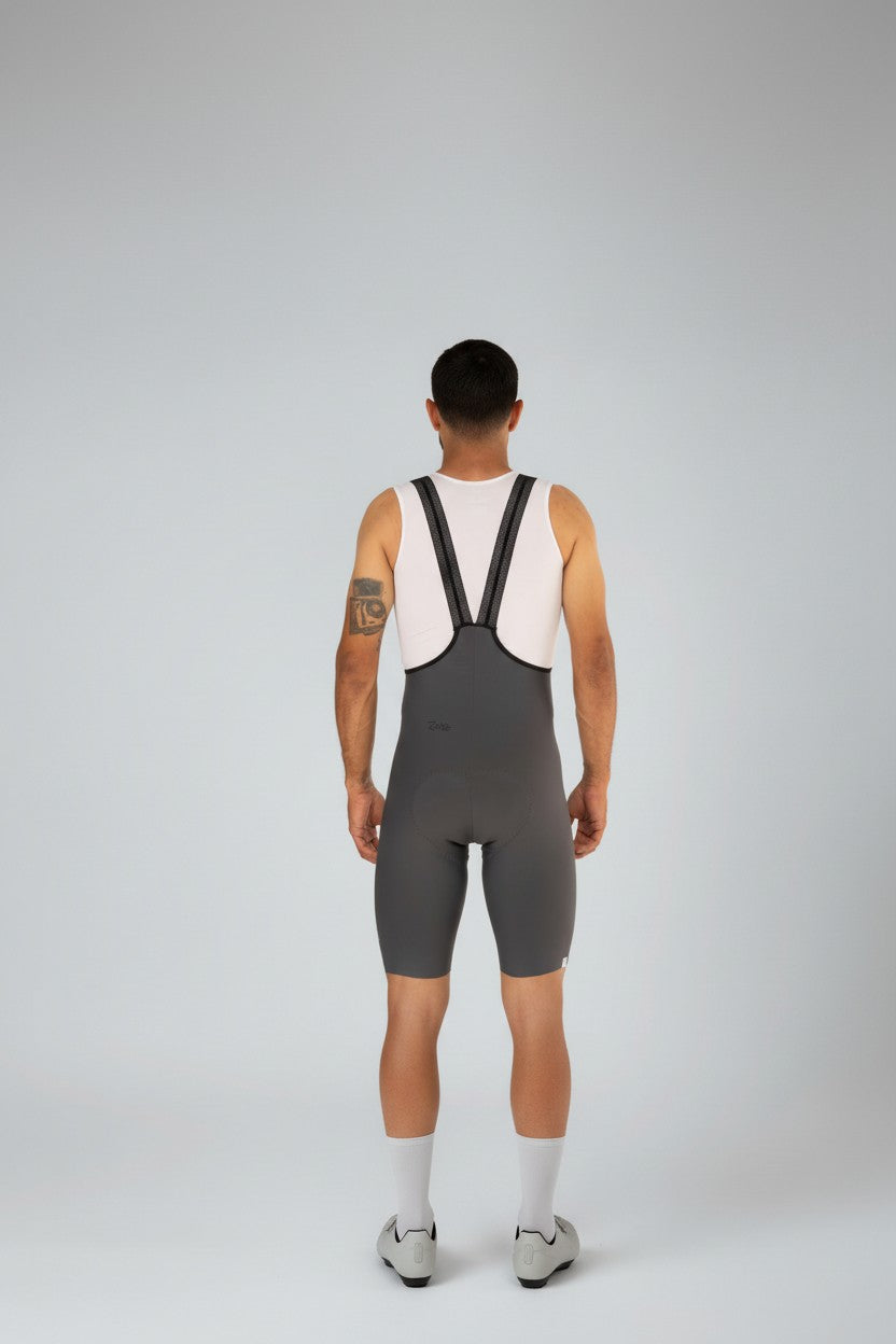 Bib Hombre Medio Fondo Gris