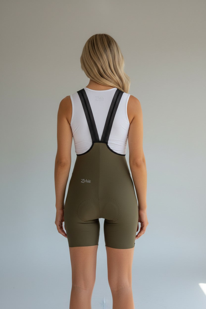 Bib Mujer Medio Fondo Verde Militar
