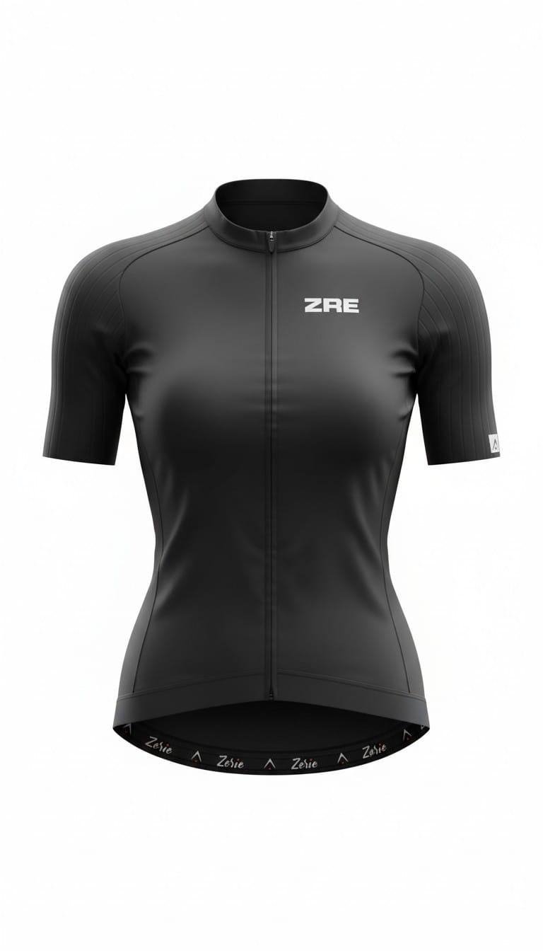Jersey MujerNegro Manga Corta