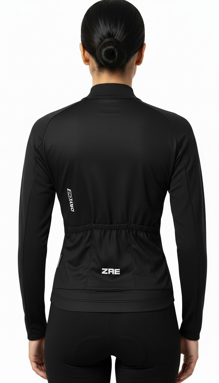 Jersey Mujer Negro Manga Larga